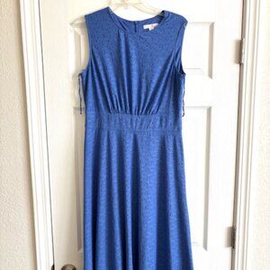 London Times Eyelet sleeveless A line Dress